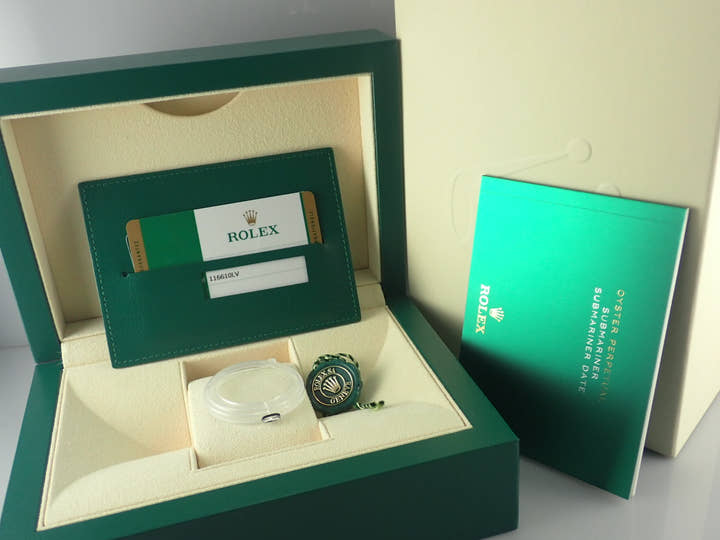 ロレックス サブマリーナー Ref.116610LV グリーン文字盤 未使用 submariner-447
