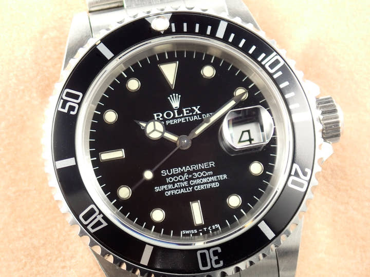 ロレックス サブマリーナー Ref.16610 ブラック文字盤 中古 submariner-450