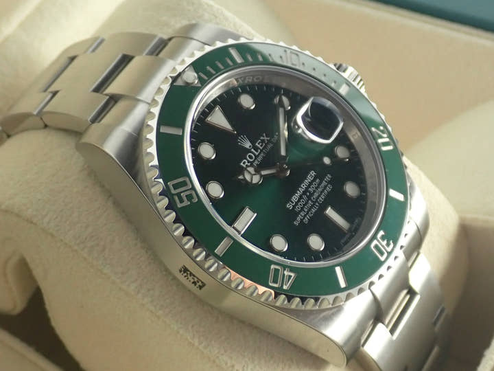 ロレックス サブマリーナー Ref.116610LV グリーン文字盤 未使用 submariner-453