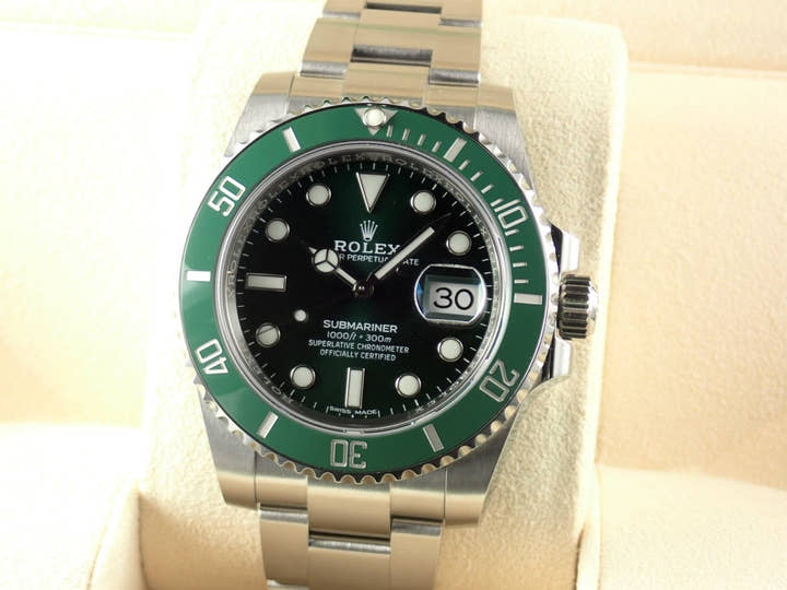 ロレックス サブマリーナー Ref.116610LV グリーン文字盤 未使用 submariner-459