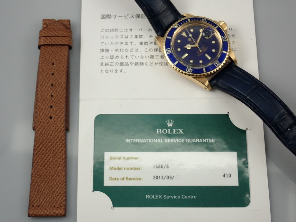 ロレックス サブマリーナー Ref.1680/8 ブルー文字盤 中古 J23ONYEN