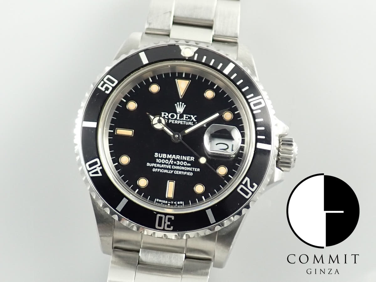 ロレックス サブマリーナー Ref.168000 ブラック文字盤 中古 submariner-489