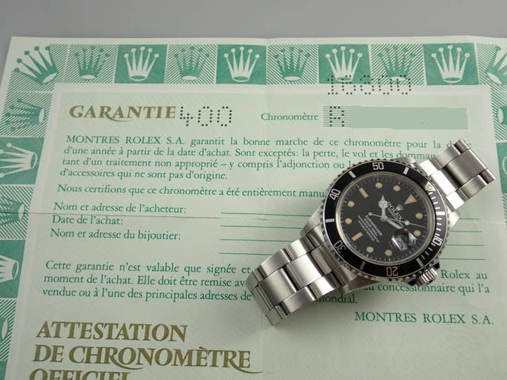 ロレックス サブマリーナー Ref.168000 ブラック文字盤 中古 submariner-489