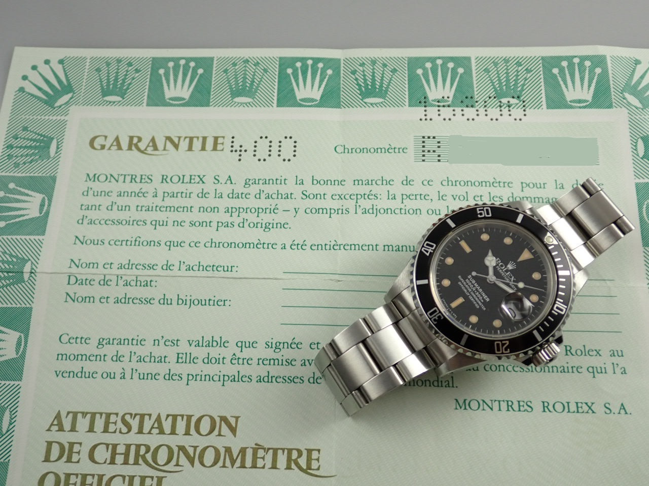 Rolex Submariner Date &lt;Warranty, Box, etc.&gt;