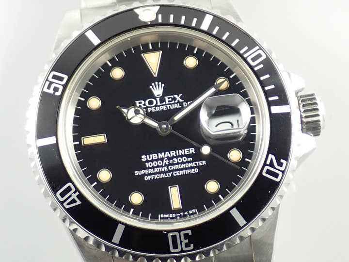ロレックス サブマリーナー Ref.168000 ブラック文字盤 中古 submariner-489