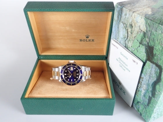 Rolex Submariner combination model blue sub Y serial number Ref.16613