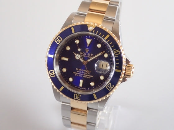 Rolex Submariner combination model blue sub Y serial number Ref.16613