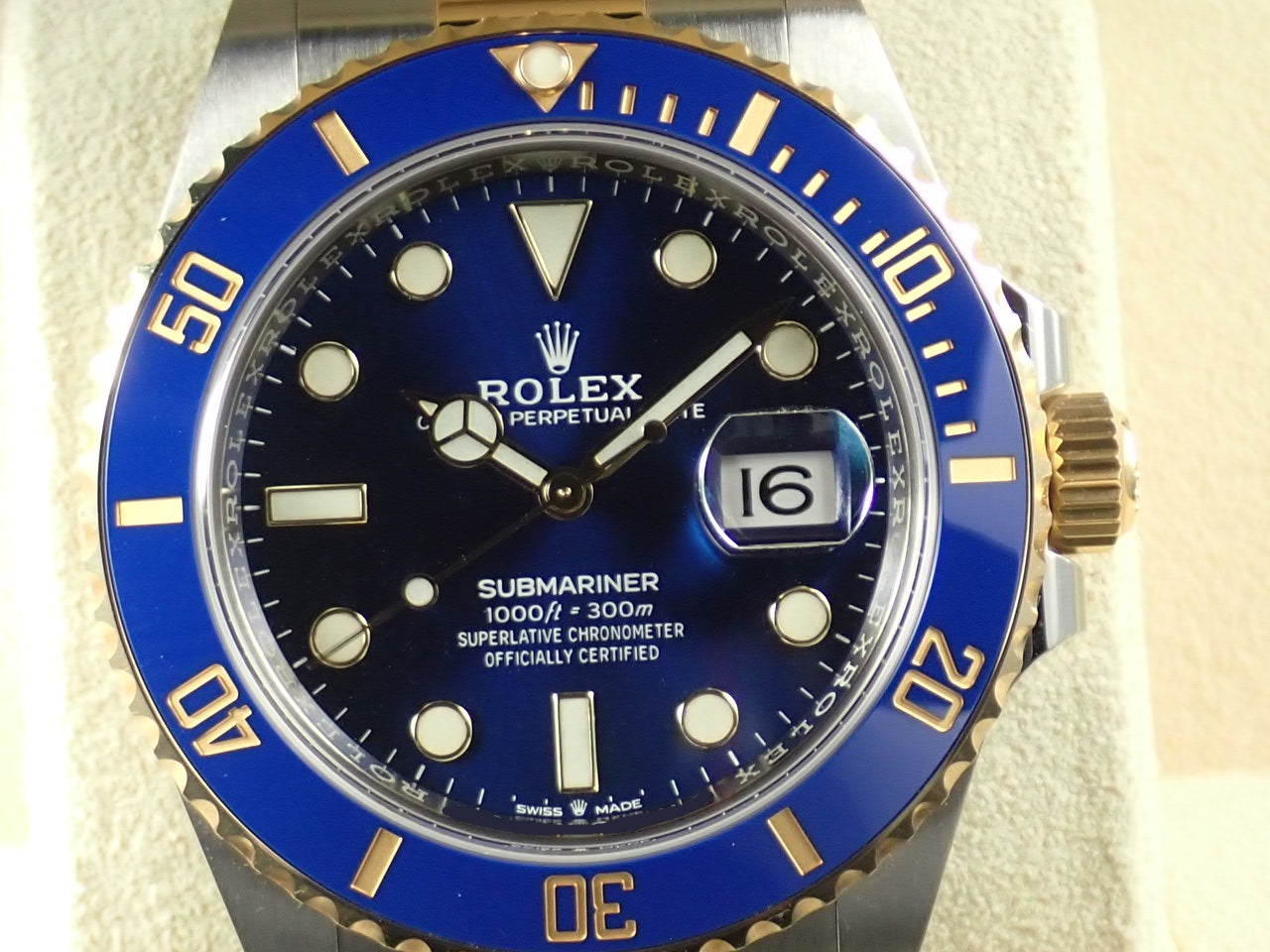 Rolex Submariner combination model blue sub [unused] &lt;&lt; new warranty card, box, etc. &gt;&gt;