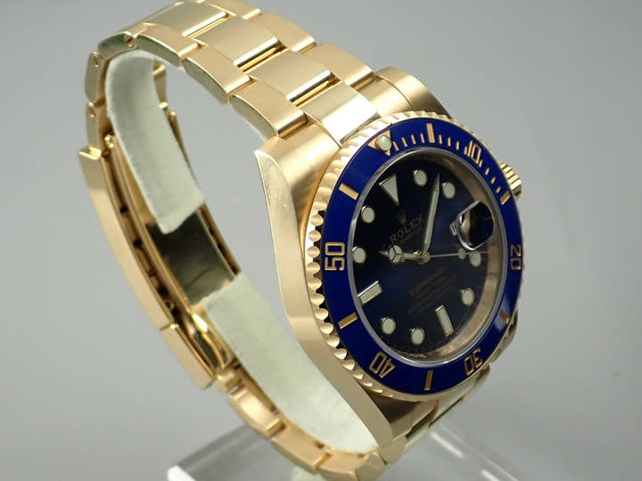 Rolex Submariner Date Ref. 116618LB Yellow Gold Blue Dial