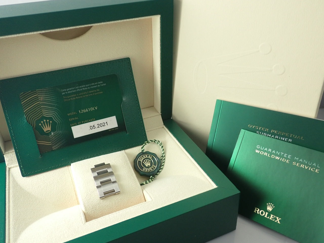 Rolex New Submariner Date Green [Excellent Condition] &lt;New Warranty Card, Box, etc.&gt;