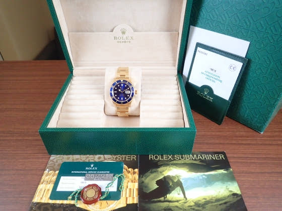 ロレックス サブマリーナー Ref.16618 ブルー文字盤 中古 submariner-50