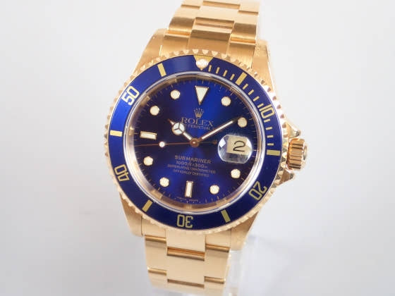 ロレックス サブマリーナー Ref.16618 ブルー文字盤 中古 submariner-50