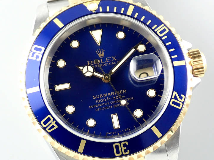 Rolex Submariner Date Ref. 16613 Stainless Steel/Yellow Gold Blue Dial
