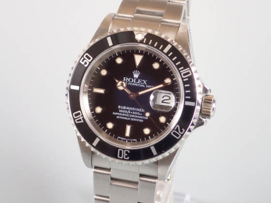 ロレックス サブマリーナー Ref.16610 ブラック文字盤 中古 submariner-55