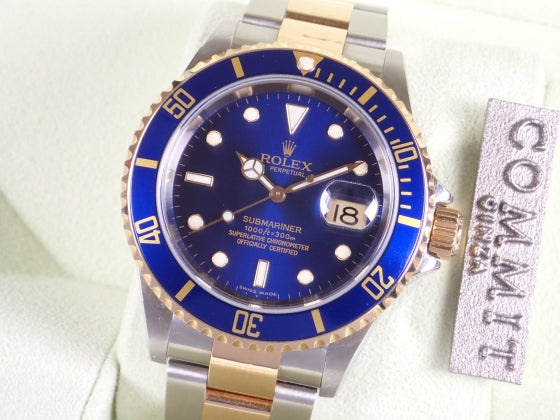 Rolex Submariner combination model blue sub Z serial number Ref.16613