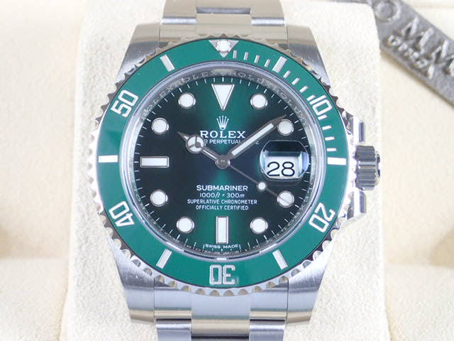 ロレックス サブマリーナー Ref.116610LV グリーン文字盤 中古 submariner-70