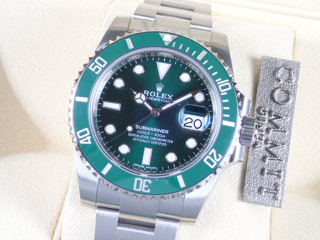 ロレックス サブマリーナー Ref.116610LV グリーン文字盤 未使用 submariner-77