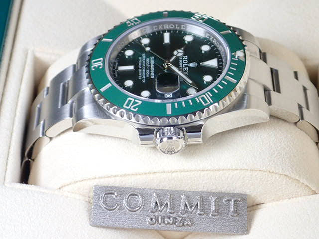 ロレックス サブマリーナー Ref.116610LV グリーン文字盤 未使用 submariner-77