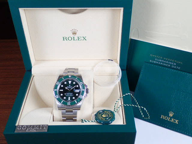 ロレックス サブマリーナー Ref.116610LV グリーン文字盤 未使用 submariner-77