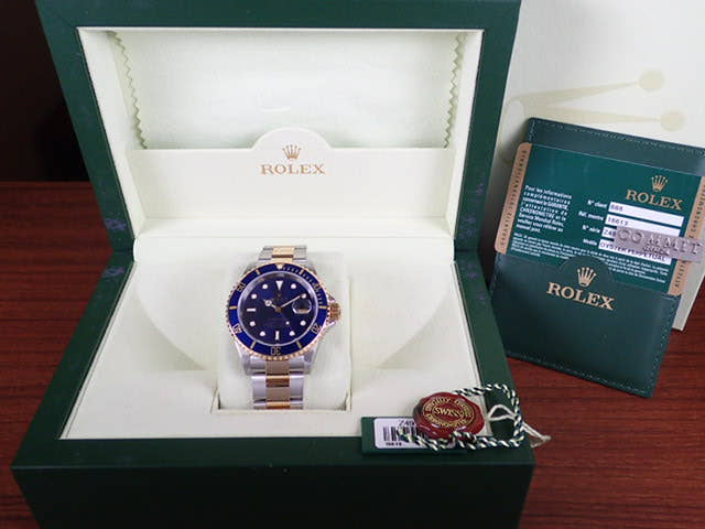 ロレックス サブマリーナー Ref.16613 ブルー文字盤 中古 submariner-86