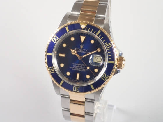 ロレックス サブマリーナー Ref.16803 ブルー文字盤 中古 submariner-8