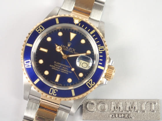 ロレックス サブマリーナー Ref.16803 ブルー文字盤 中古 submariner-8