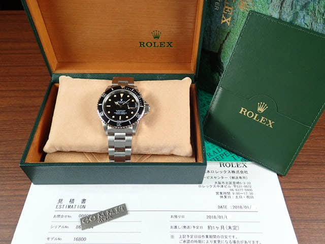 ロレックス サブマリーナー Ref.16800 ブラック文字盤 中古 submariner-91
