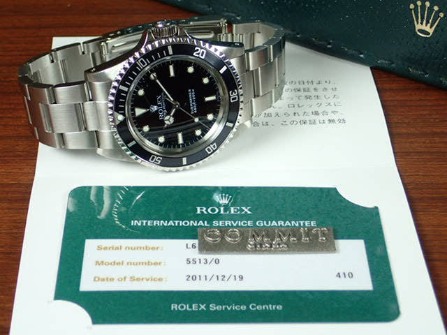 ロレックス サブマリーナー Ref.5513 ブラック文字盤 中古 submariner-96