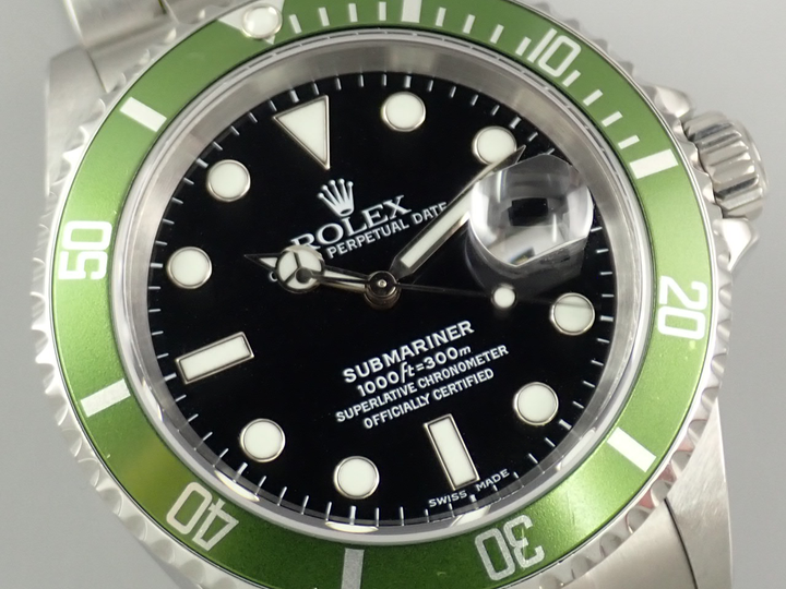 ロレックス サブマリーナー デイト Ref.16610LV ステンレススチール ブラック文字盤