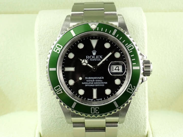 ロレックス サブマリーナー デイト Ref.16610LV ステンレススチール ブラック文字盤