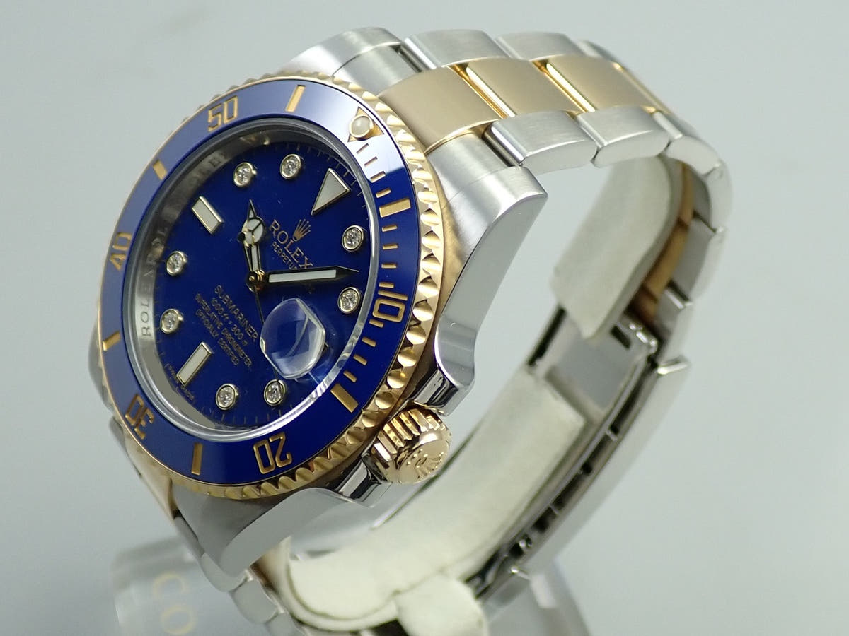 ロレックス サブマリーナー デイト Ref.116613GLB ブルー×8P文字盤 中古 2TYU9YZW