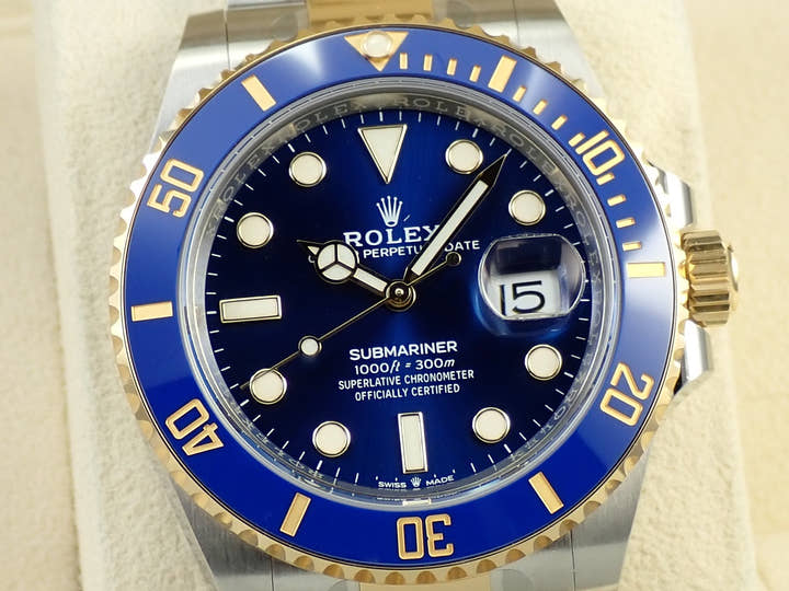 ロレックス サブマリーナー デイト Ref.126613LB ステンレススチール/イエローゴールド ブルー文字盤