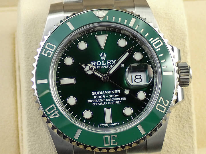 Rolex Submariner Date Ref. 116610LV Stainless Steel Green Dial