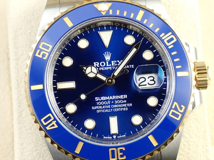 ロレックス サブマリーナー デイト Ref.126613LB ステンレススチール/イエローゴールド ブルー文字盤