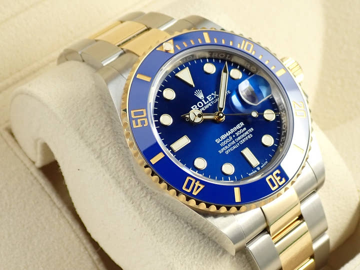 ロレックス サブマリーナー デイト Ref.126613LB ステンレススチール/イエローゴールド ブルー文字盤