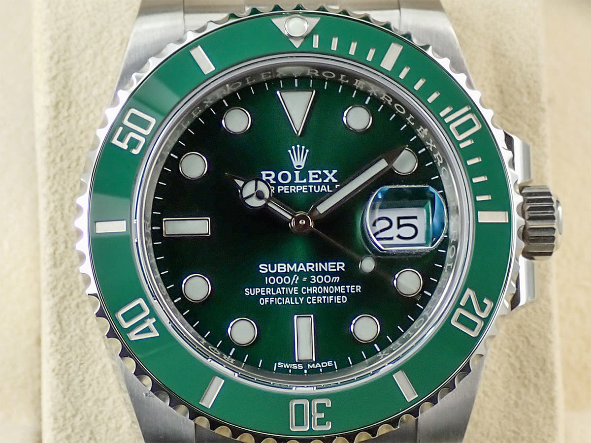 ロレックス サブマリーナー デイト Ref.116610LV グリーン文字盤 美品 HJ85K9FA