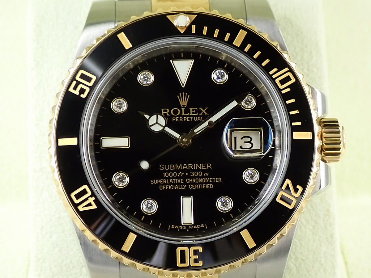 ロレックス サブマリーナー デイト Ref.116613GLN ブラック文字盤 中古 9ZV94C4V