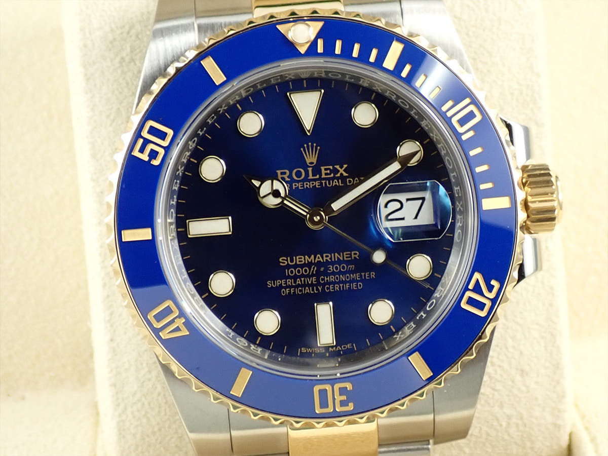 ロレックス サブマリーナー デイト Ref.116613LB ブルー文字盤 中古 T0FT7256