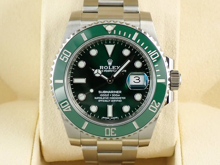 ロレックス サブマリーナー デイト Ref.116610LV ステンレススチール グリーン文字盤