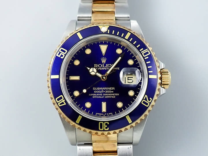 ロレックス サブマリーナー デイト Ref.16613 ステンレススチール/イエローゴールド ブルー文字盤
