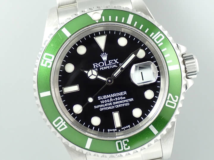 ロレックス サブマリーナー デイト Ref.16610LV ステンレススチール ブラック文字盤