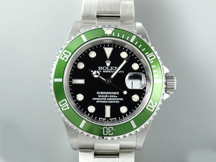 ロレックス サブマリーナー デイト Ref.16610LV ステンレススチール ブラック文字盤