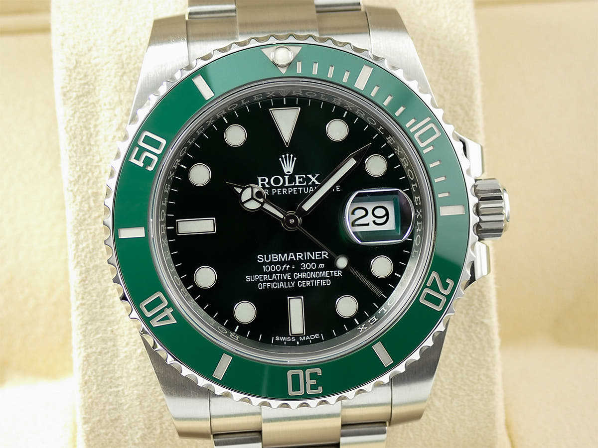 ロレックス サブマリーナー デイト Ref.116610LV グリーン文字盤 中古 7K0WWLMR