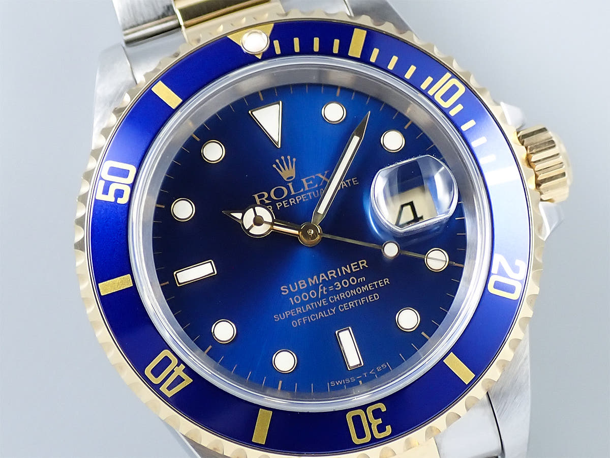 ロレックス サブマリーナー デイト Ref.16613 ブルー文字盤 中古 R254FYCZ