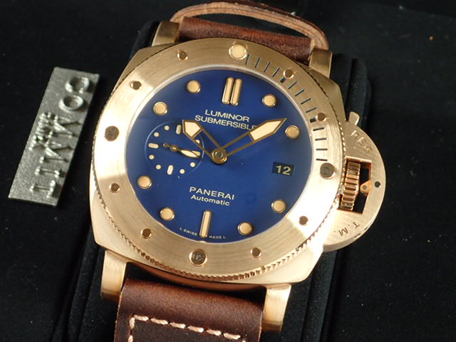 パネライ ルミノール SUBMERSIBLE 1950 3 DAYS POWER RESERVE AUTOMATIC BRONZO 47mm PAM00671 限定1000本