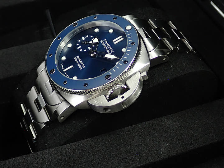Panerai Submersible Blue Notte Ref.PAM01068 Blue Dial Good Condition MK6J6377