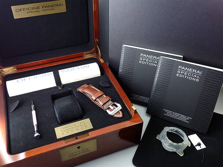 Panerai Submersible 1950 3 Days Power Reserve Bronzo Ref.PAM00507 Green Dial Used JCRJC795