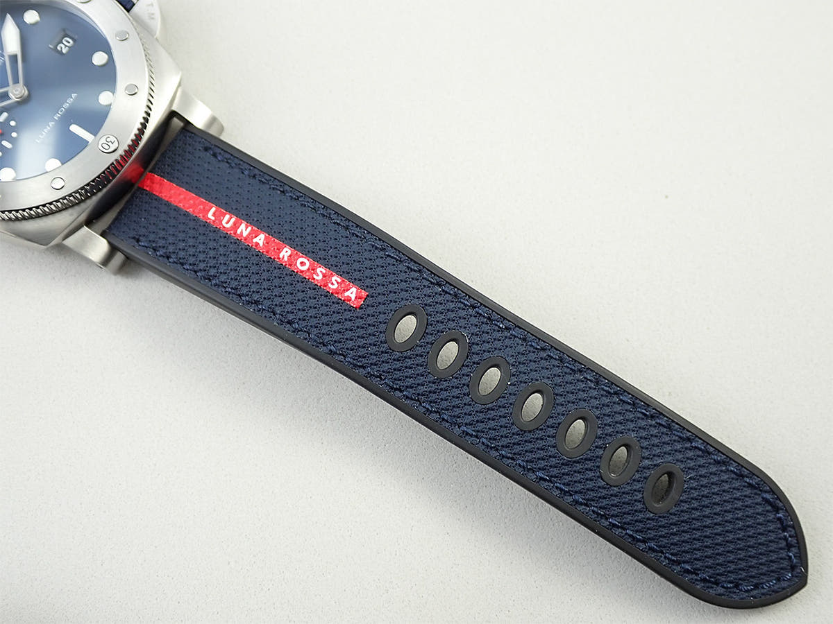 パネライ サブマーシブル クアランタクアトロ ルナロッサ Ref.PAM01391 ブルー文字盤 美品 5ASCWYLZ