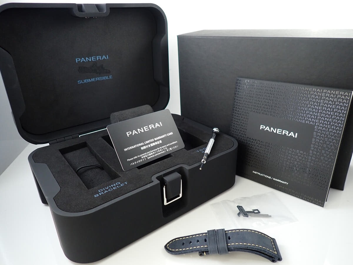パネライ サブマーシブル ブロンゾ ブルー アビッソ Ref.PAM01074 ブルー文字盤 中古 30HLKUUJ