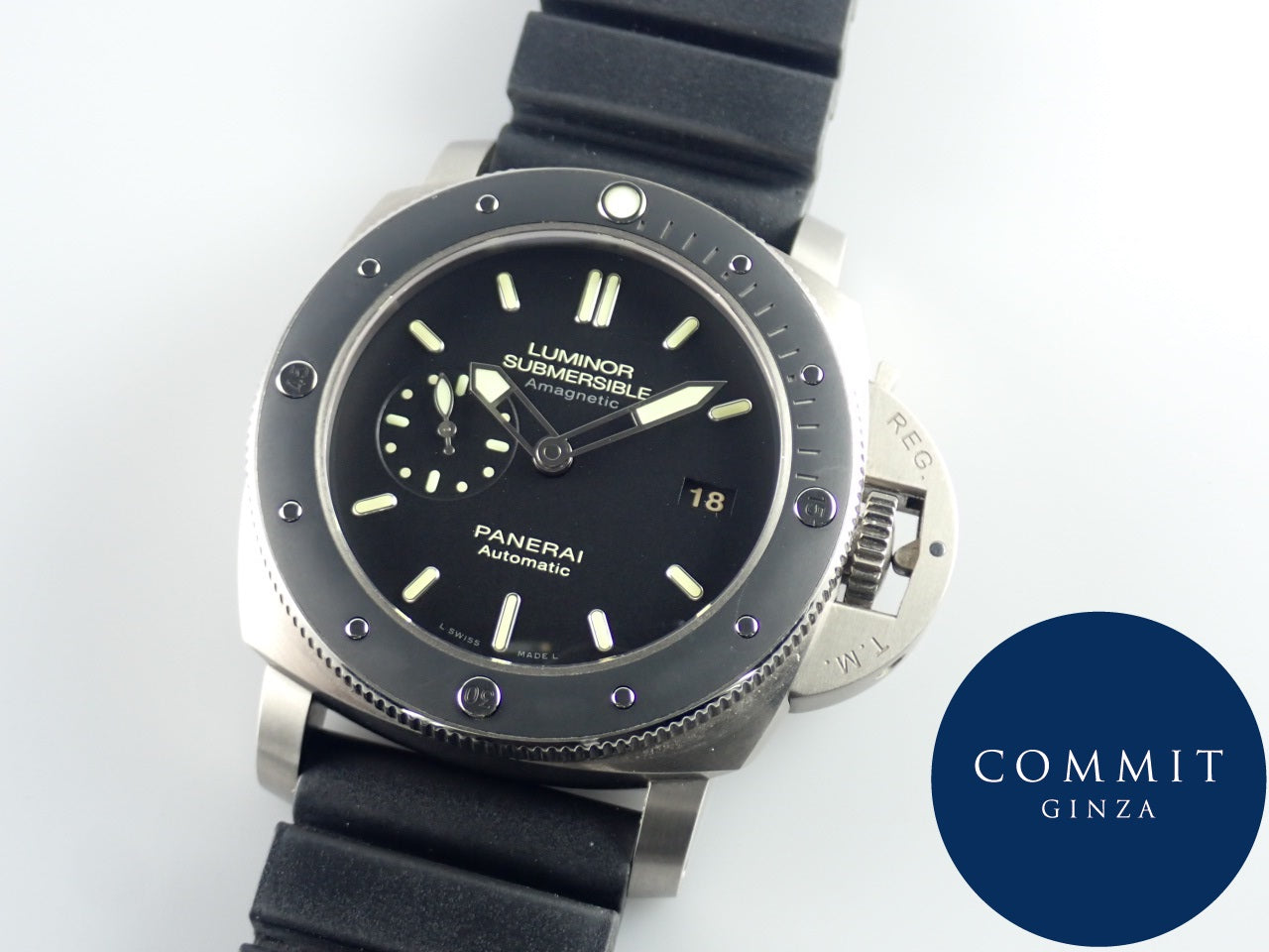 Panerai Luminor 1950 Submersible Amagnetic 3 Days Automatic Titanium &lt;Warranty, Box, etc.&gt;